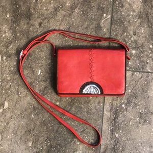 Brighton African Stories Shiloh Sunset crossbody wallet.